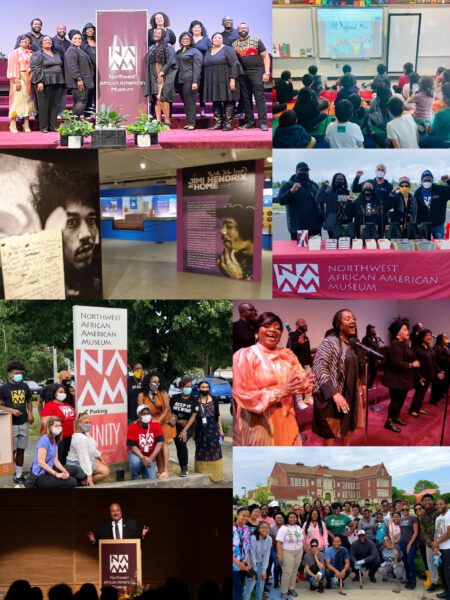 A grid of Northwest African American Museum Images
