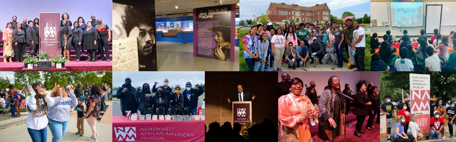 A grid of Northwest African American Museum Images
